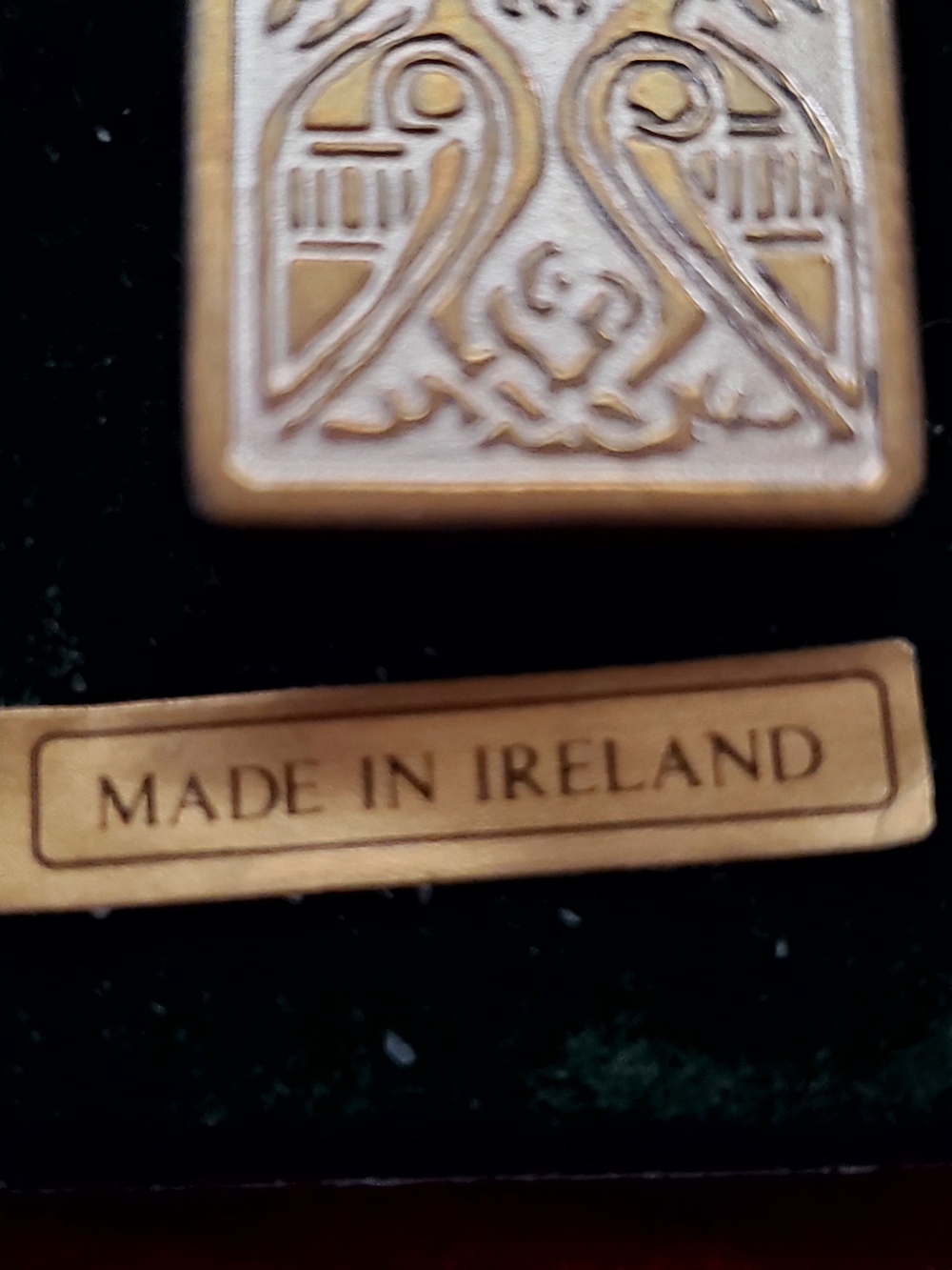 Gold-Tone Celtic Motif Brooch - Made in Ireland